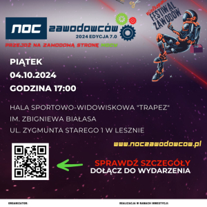 NOC ZAWODOWCÓW - plakat 