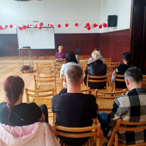Spotkanie prowadzone przez pedagoga - panią Annę Morawską
