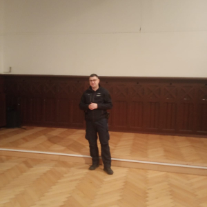 Mł.asp. Marcin Sieńko poprowadził spotkanie na temat higieny cyfrowej 