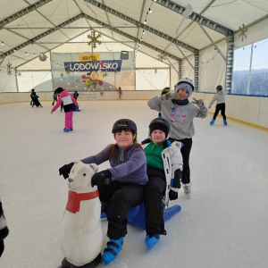 Uczniowie klasy 3a i 3b na lodowisku - fot. 17