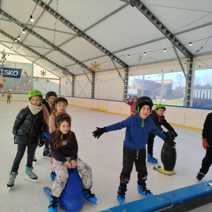 Uczniowie klasy 3a i 3b na lodowisku - fot. 8