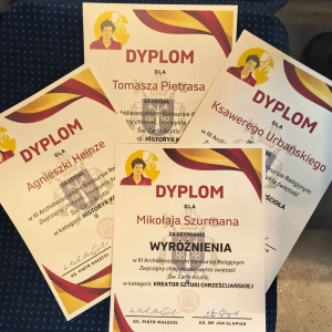 Archidiecezjalny Konkurs wiedzy religijnej - Katolicka Szkoła Podstawowa im. św.  Stanisława Kostki i Liceum Ogólnokształcące im. bł. Natalii Tułasiewicz w Poznaniu – fot. 4