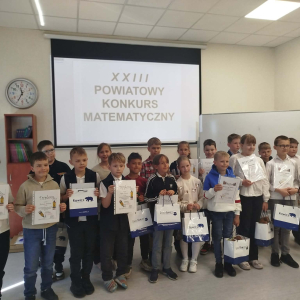 XXIII edycja Powiatowego  Konkursu Matematycznego dla uczniów klas trzecich - uczestnicy konkursu