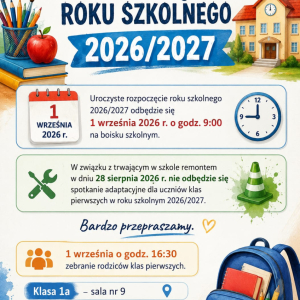 Uroczyste rozpoczęcie nowego roku szkolnego